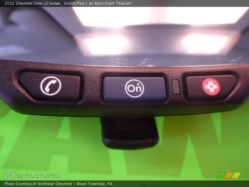 Victory Red / Jet Black/Dark Titanium 2012 Chevrolet Sonic LS Sedan