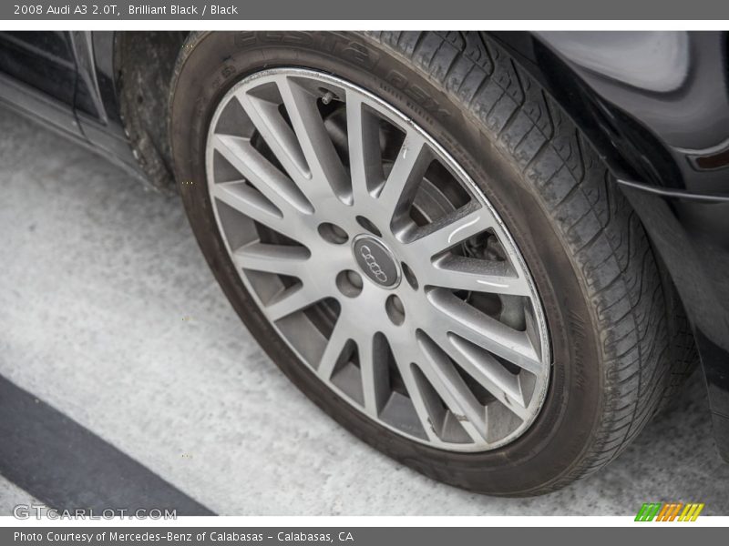 Brilliant Black / Black 2008 Audi A3 2.0T