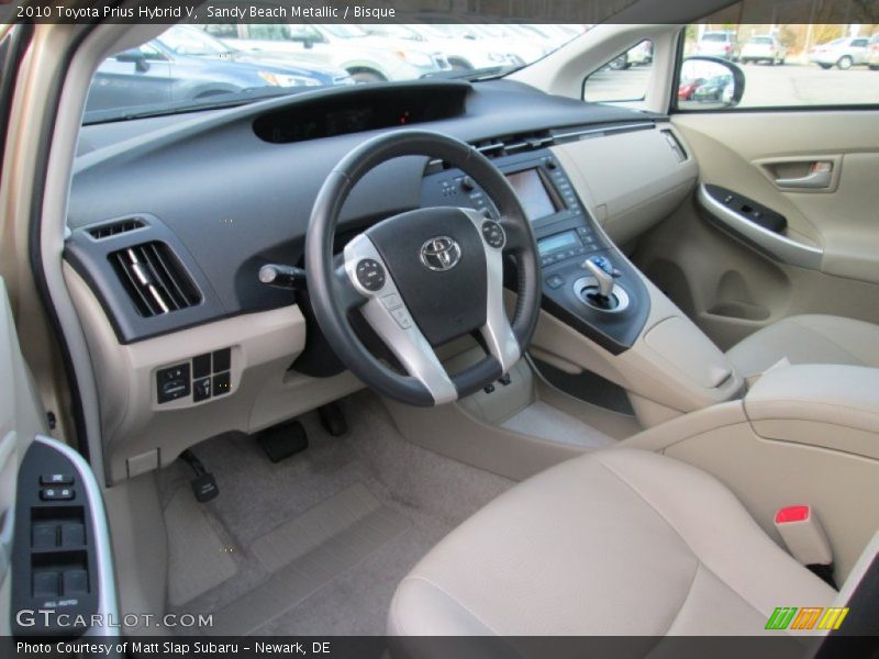  2010 Prius Hybrid V Bisque Interior