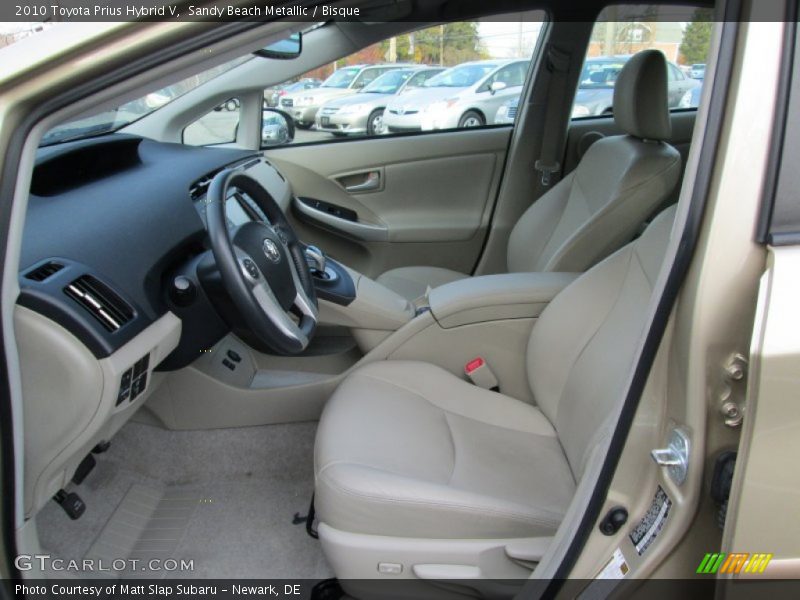 Front Seat of 2010 Prius Hybrid V