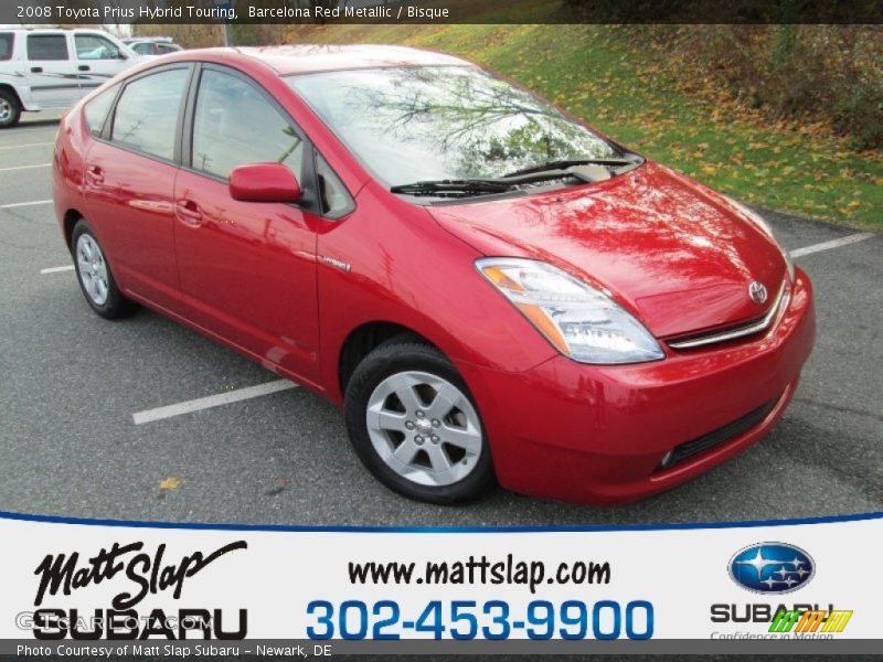 Barcelona Red Metallic / Bisque 2008 Toyota Prius Hybrid Touring