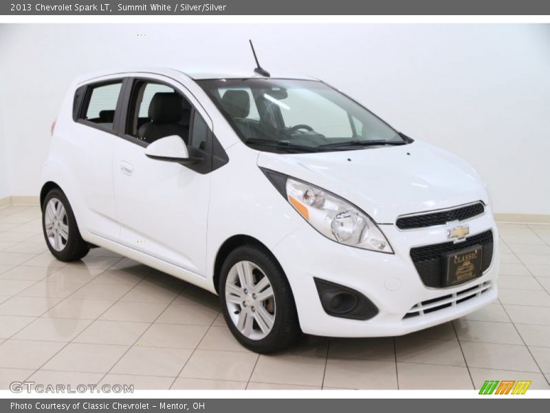 Summit White / Silver/Silver 2013 Chevrolet Spark LT