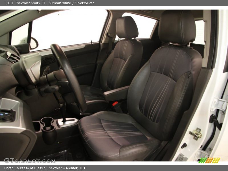 Summit White / Silver/Silver 2013 Chevrolet Spark LT