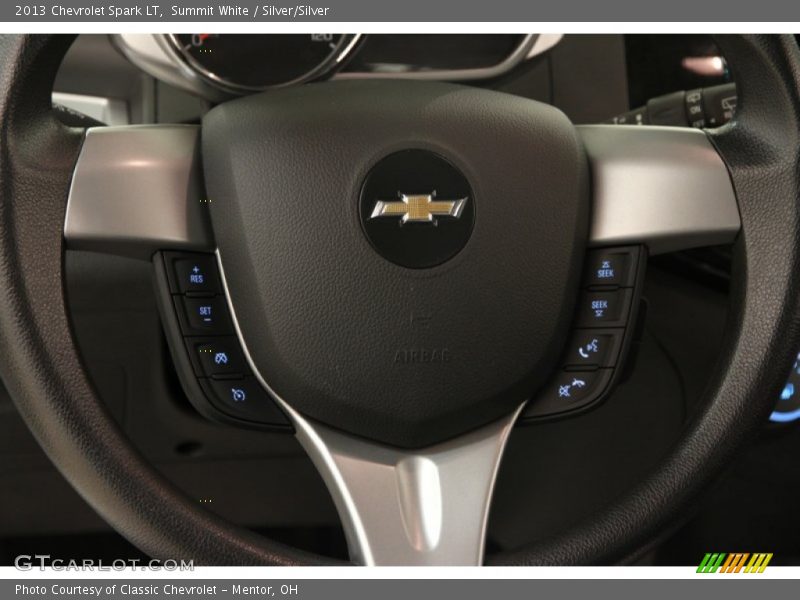 Summit White / Silver/Silver 2013 Chevrolet Spark LT