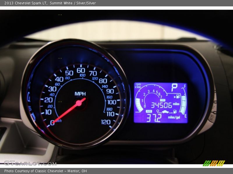 Summit White / Silver/Silver 2013 Chevrolet Spark LT