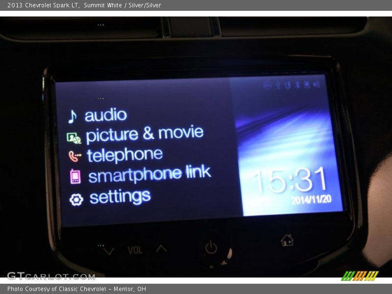 Summit White / Silver/Silver 2013 Chevrolet Spark LT