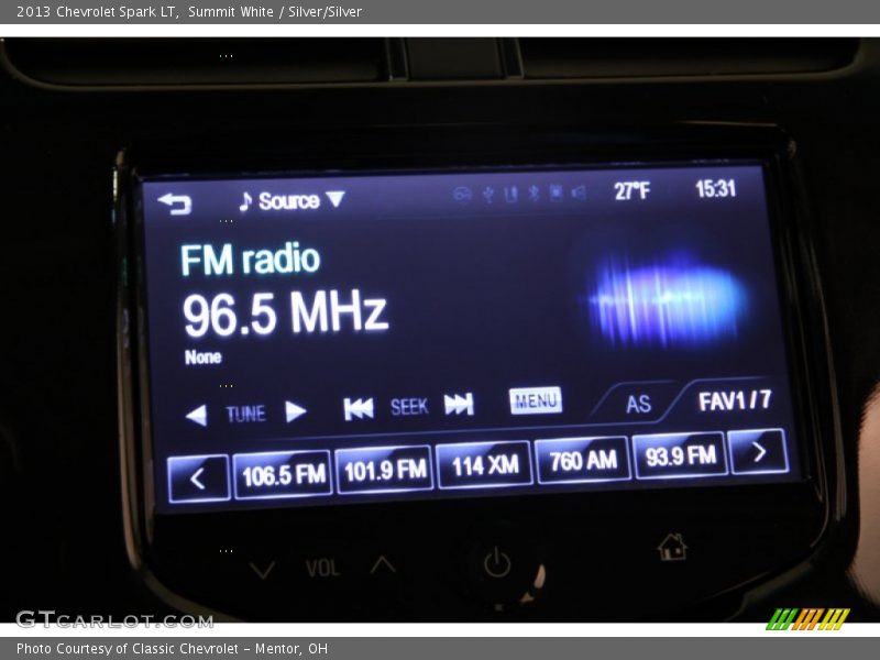 Summit White / Silver/Silver 2013 Chevrolet Spark LT