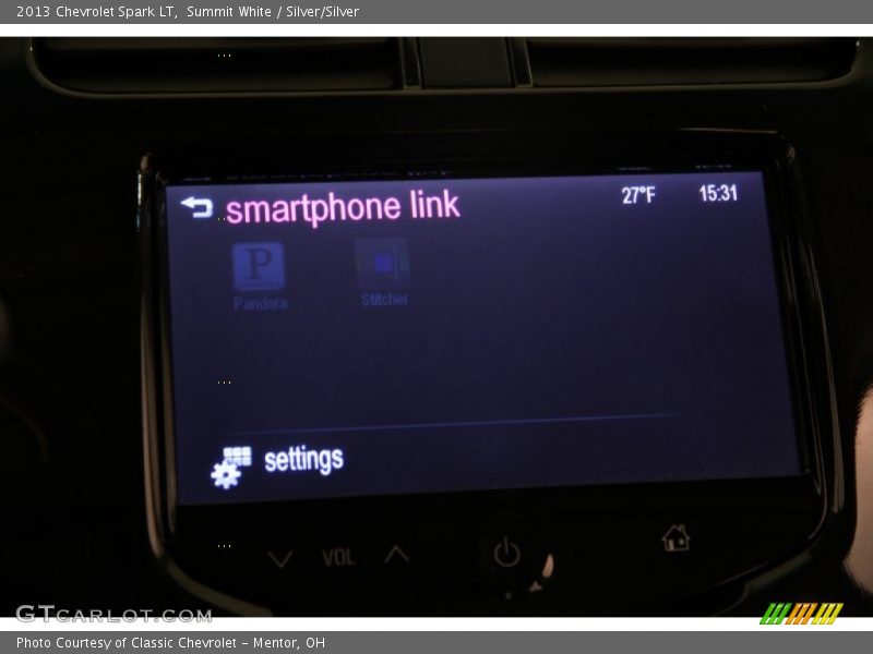 Summit White / Silver/Silver 2013 Chevrolet Spark LT