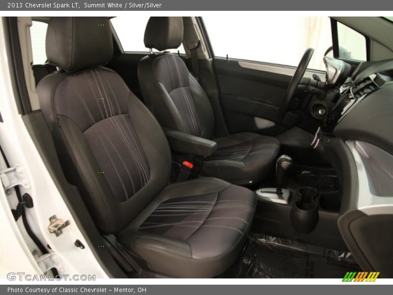 Summit White / Silver/Silver 2013 Chevrolet Spark LT
