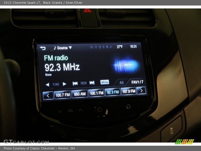 Black Granite / Silver/Silver 2013 Chevrolet Spark LT