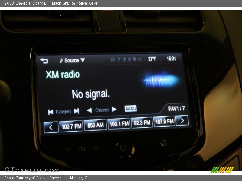 Black Granite / Silver/Silver 2013 Chevrolet Spark LT