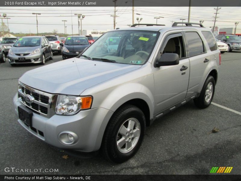 Ingot Silver Metallic / Camel 2010 Ford Escape XLT