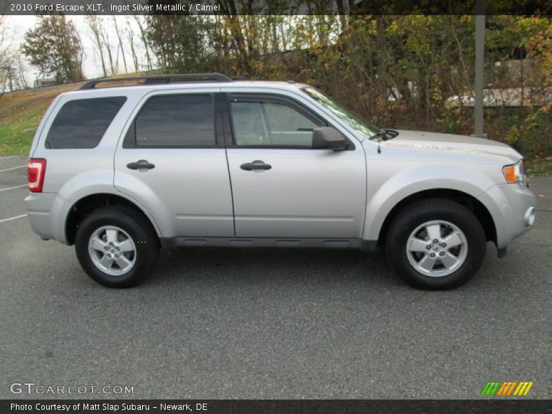 Ingot Silver Metallic / Camel 2010 Ford Escape XLT