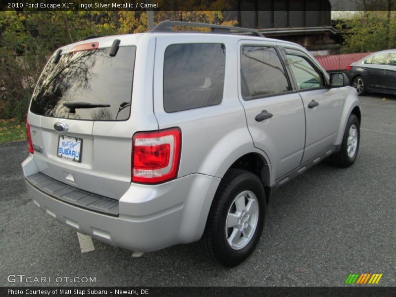 Ingot Silver Metallic / Camel 2010 Ford Escape XLT