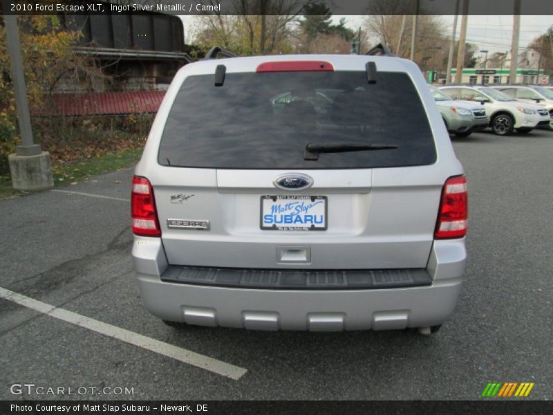 Ingot Silver Metallic / Camel 2010 Ford Escape XLT