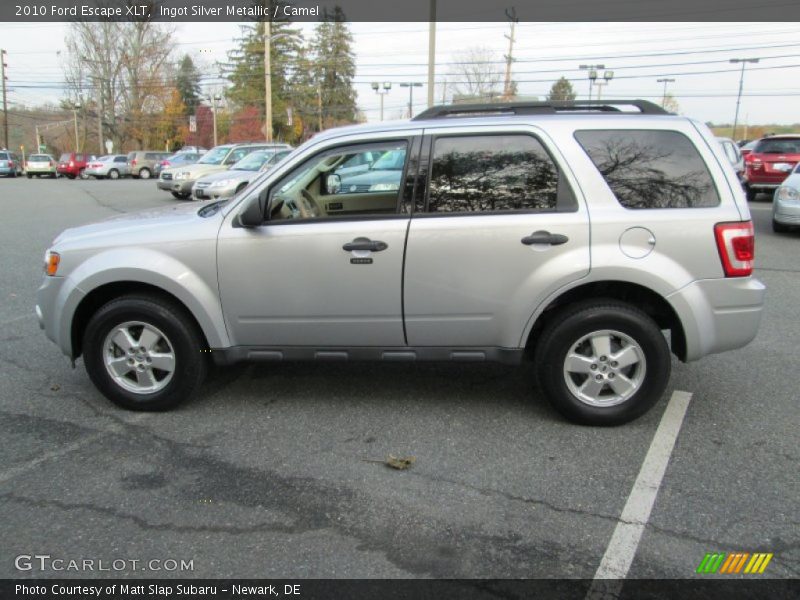 Ingot Silver Metallic / Camel 2010 Ford Escape XLT