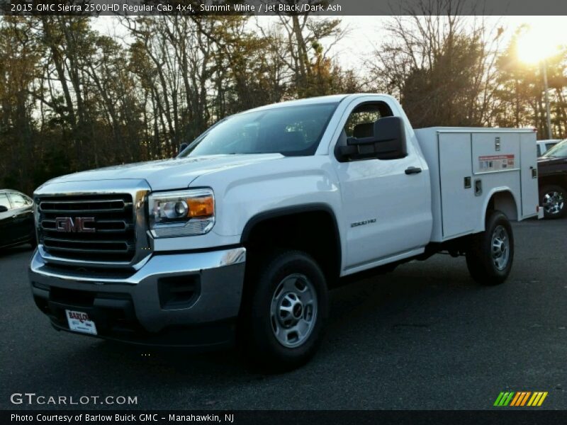 Summit White / Jet Black/Dark Ash 2015 GMC Sierra 2500HD Regular Cab 4x4