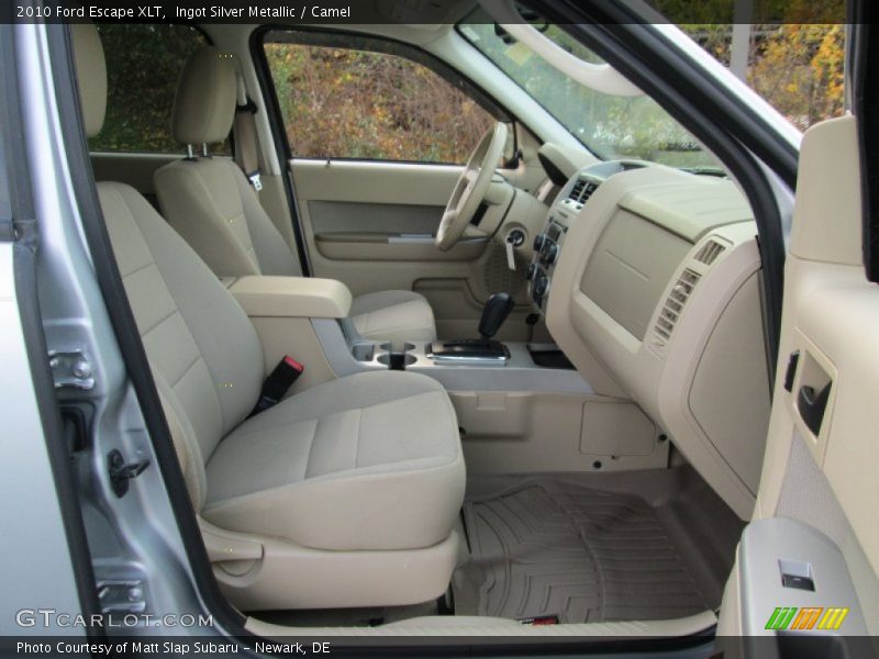 Ingot Silver Metallic / Camel 2010 Ford Escape XLT