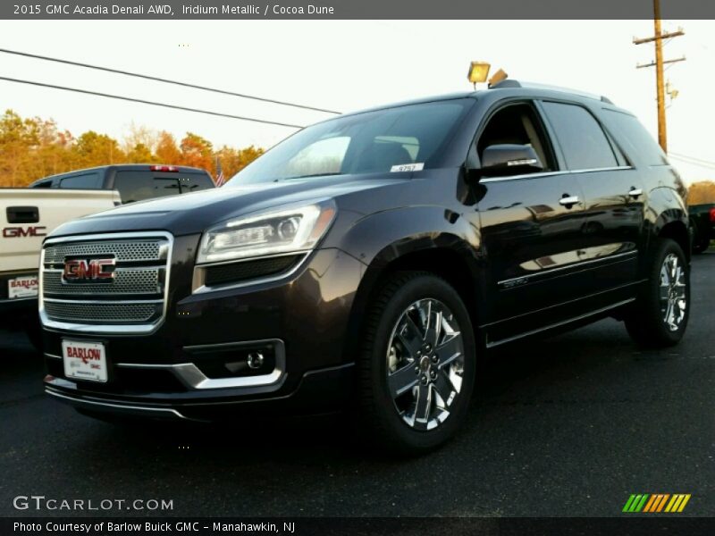 Iridium Metallic / Cocoa Dune 2015 GMC Acadia Denali AWD