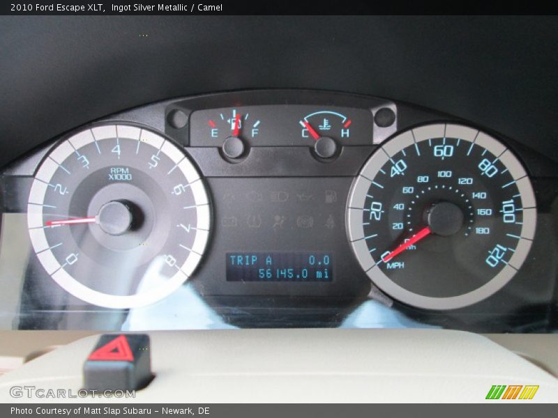 Ingot Silver Metallic / Camel 2010 Ford Escape XLT