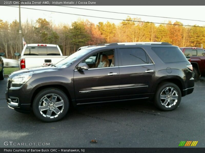 Iridium Metallic / Cocoa Dune 2015 GMC Acadia Denali AWD