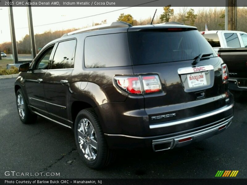 Iridium Metallic / Cocoa Dune 2015 GMC Acadia Denali AWD