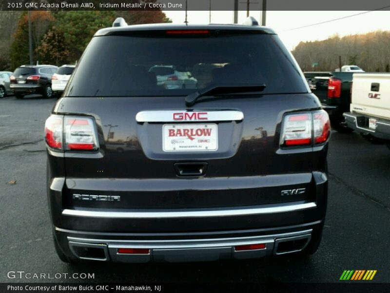 Iridium Metallic / Cocoa Dune 2015 GMC Acadia Denali AWD