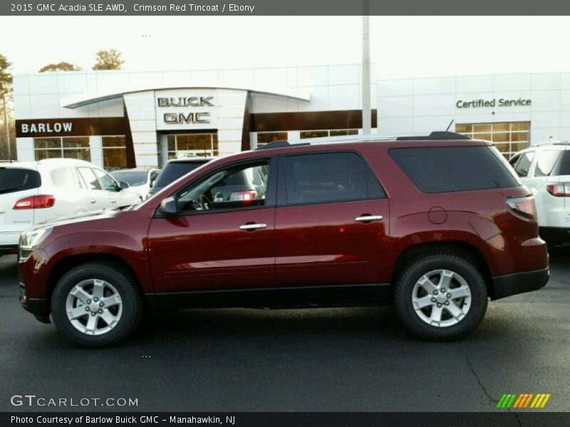 Crimson Red Tincoat / Ebony 2015 GMC Acadia SLE AWD