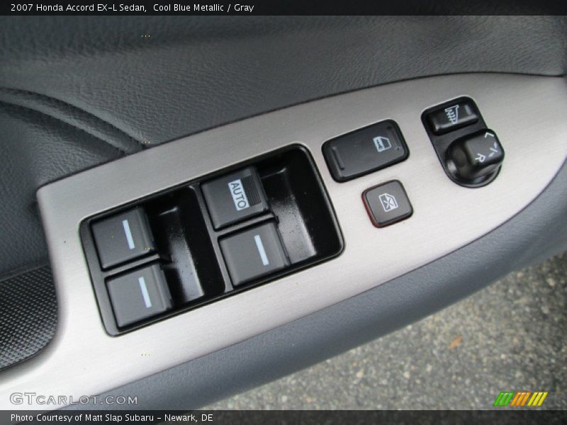 Cool Blue Metallic / Gray 2007 Honda Accord EX-L Sedan