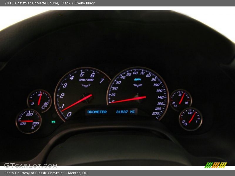Black / Ebony Black 2011 Chevrolet Corvette Coupe