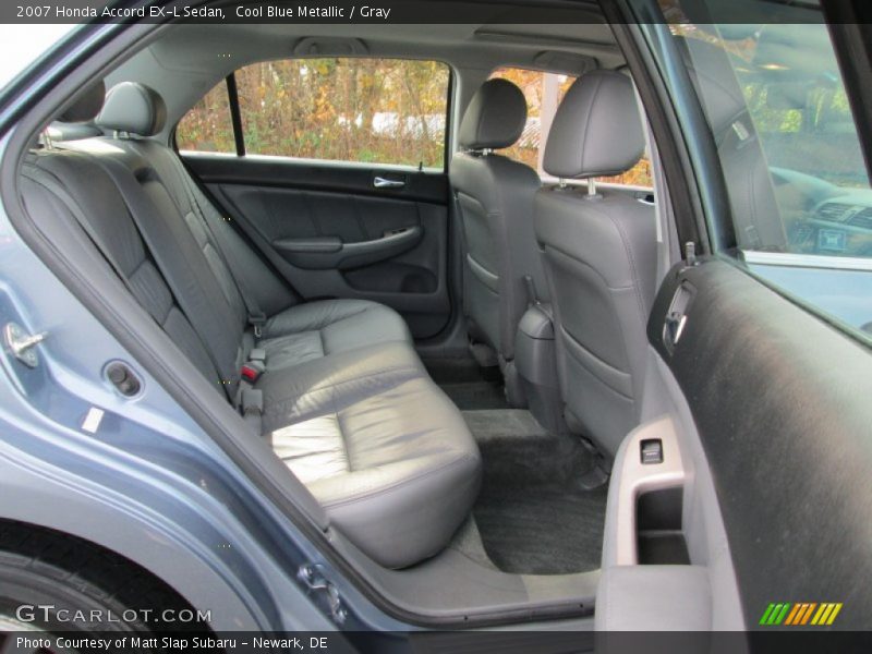Cool Blue Metallic / Gray 2007 Honda Accord EX-L Sedan