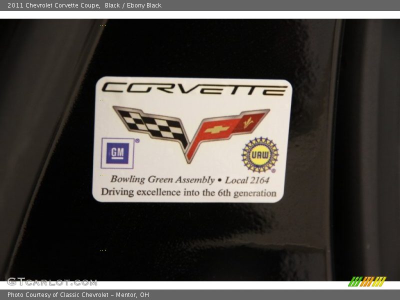 Black / Ebony Black 2011 Chevrolet Corvette Coupe