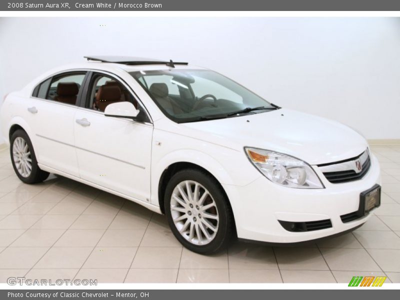 Cream White / Morocco Brown 2008 Saturn Aura XR