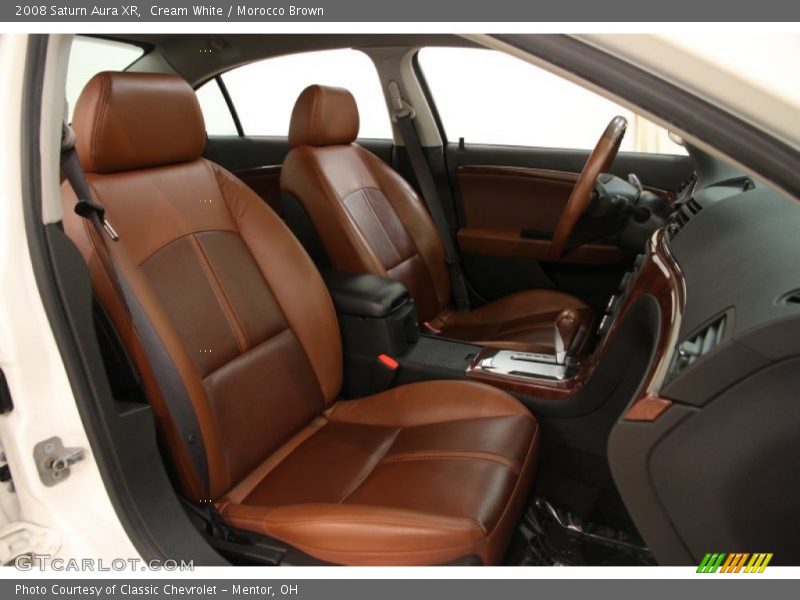 Cream White / Morocco Brown 2008 Saturn Aura XR