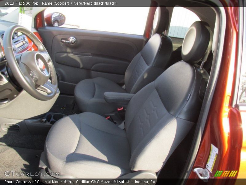 Rame (Copper) / Nero/Nero (Black/Black) 2013 Fiat 500 Pop