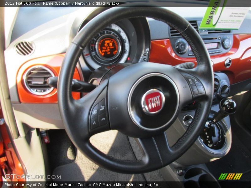 Rame (Copper) / Nero/Nero (Black/Black) 2013 Fiat 500 Pop