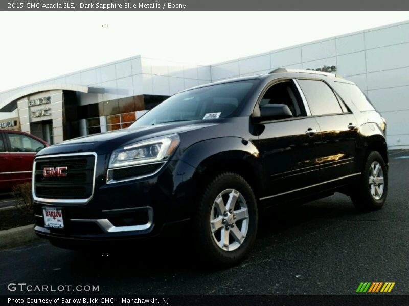 Dark Sapphire Blue Metallic / Ebony 2015 GMC Acadia SLE