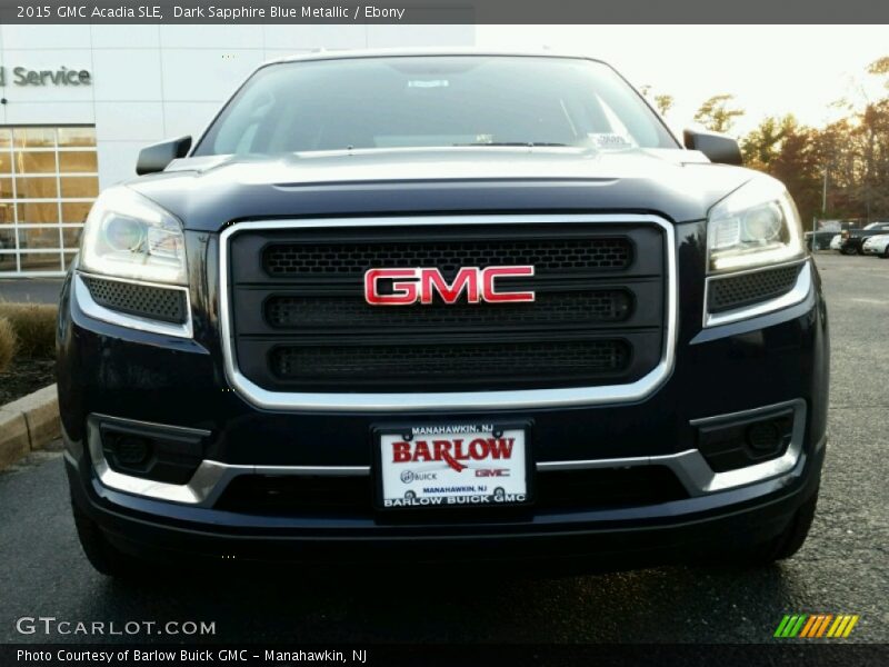 Dark Sapphire Blue Metallic / Ebony 2015 GMC Acadia SLE