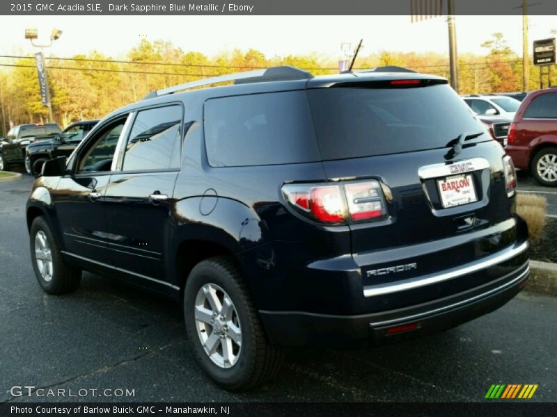 Dark Sapphire Blue Metallic / Ebony 2015 GMC Acadia SLE