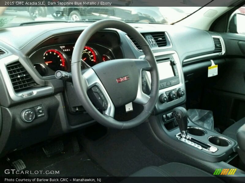 Dark Sapphire Blue Metallic / Ebony 2015 GMC Acadia SLE