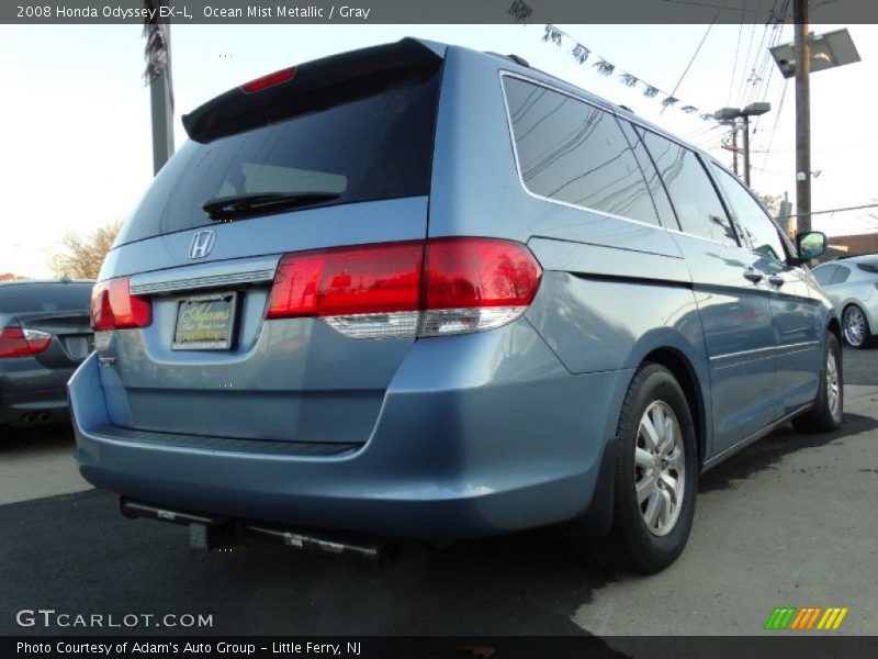 Ocean Mist Metallic / Gray 2008 Honda Odyssey EX-L