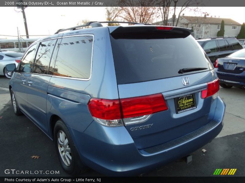 Ocean Mist Metallic / Gray 2008 Honda Odyssey EX-L