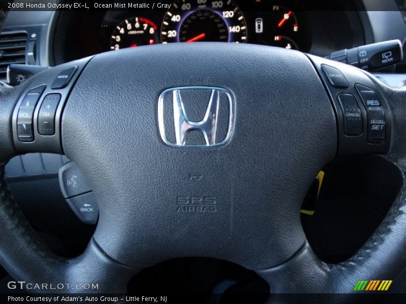 Ocean Mist Metallic / Gray 2008 Honda Odyssey EX-L