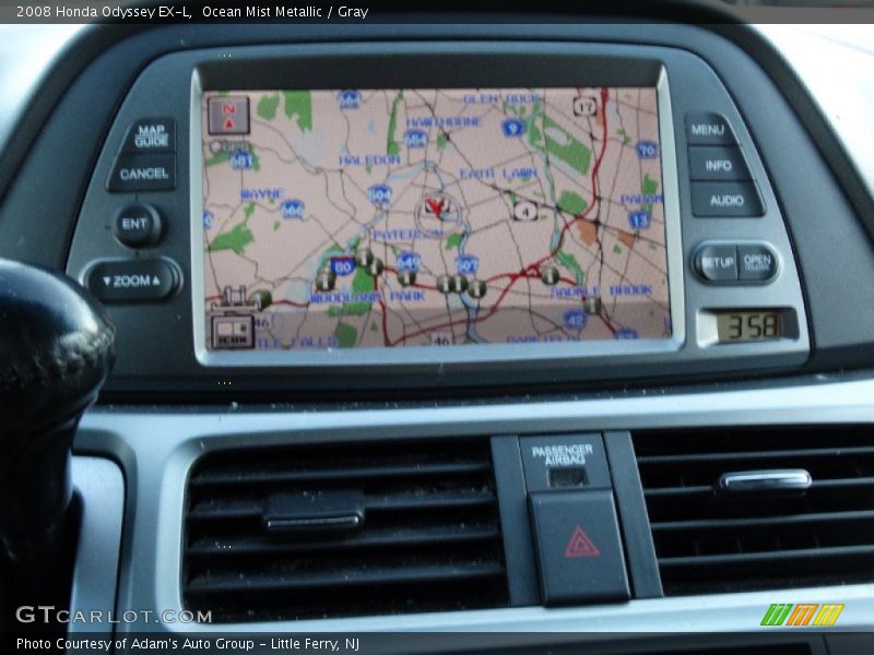 Ocean Mist Metallic / Gray 2008 Honda Odyssey EX-L