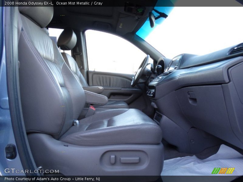 Ocean Mist Metallic / Gray 2008 Honda Odyssey EX-L
