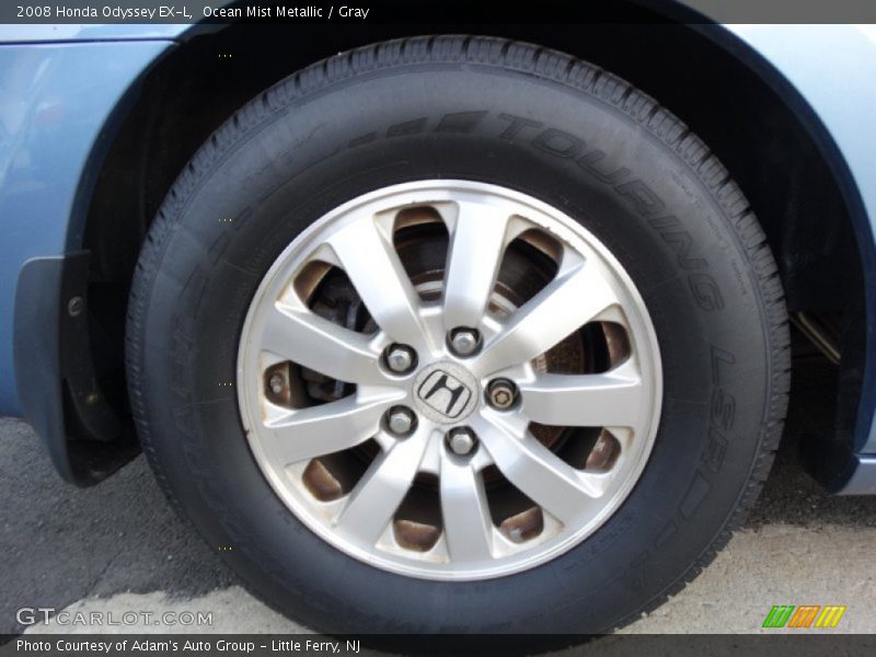 Ocean Mist Metallic / Gray 2008 Honda Odyssey EX-L