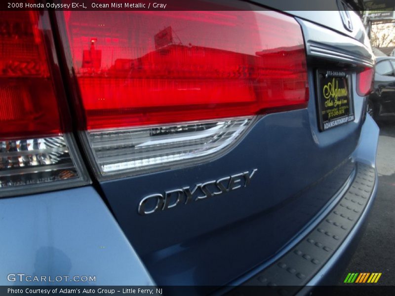 Ocean Mist Metallic / Gray 2008 Honda Odyssey EX-L
