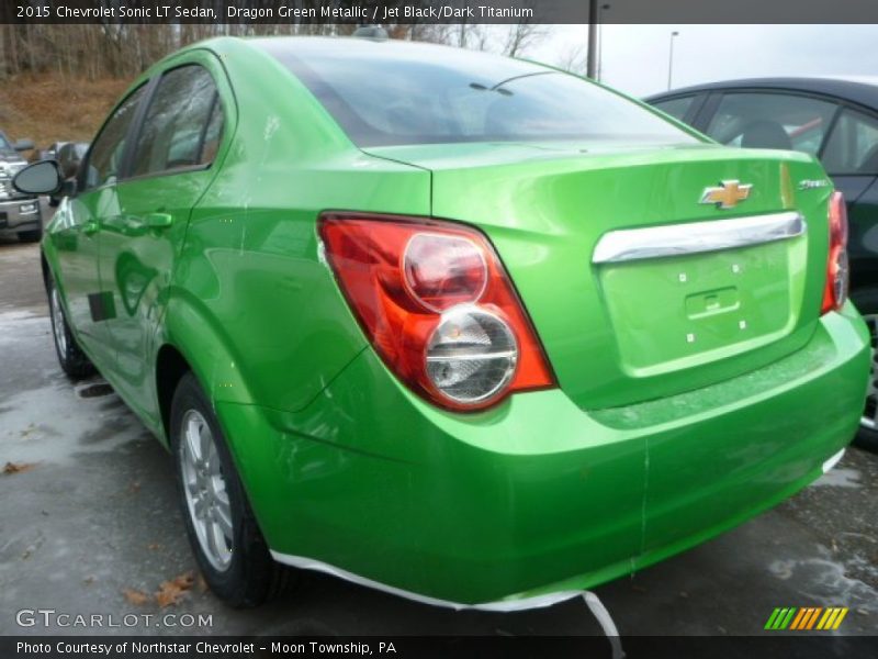 Dragon Green Metallic / Jet Black/Dark Titanium 2015 Chevrolet Sonic LT Sedan