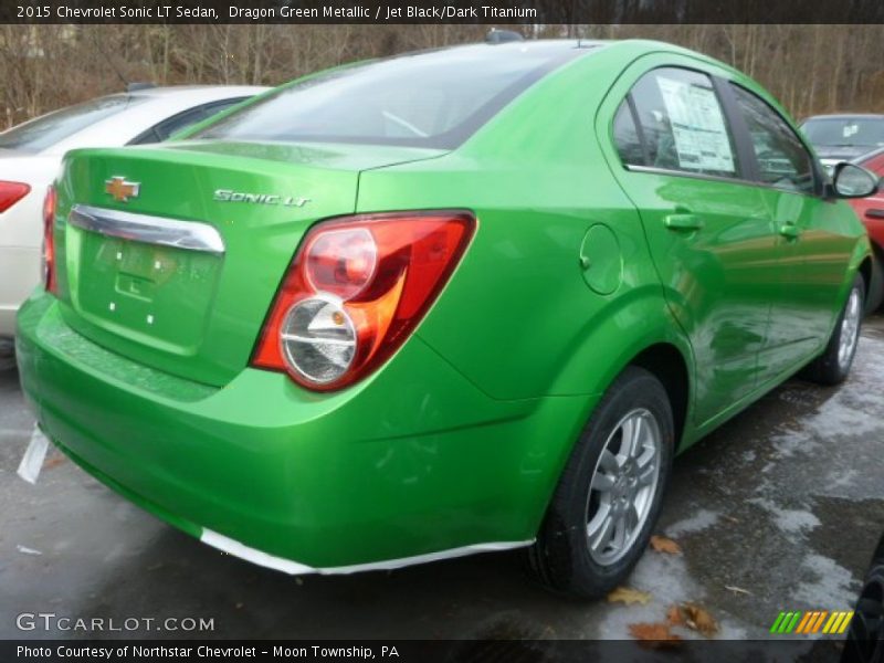 Dragon Green Metallic / Jet Black/Dark Titanium 2015 Chevrolet Sonic LT Sedan