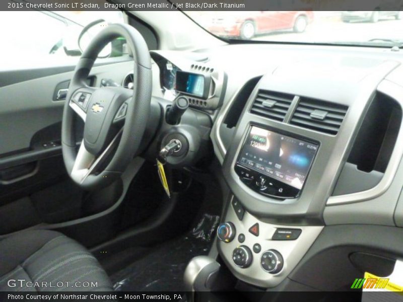 Dragon Green Metallic / Jet Black/Dark Titanium 2015 Chevrolet Sonic LT Sedan